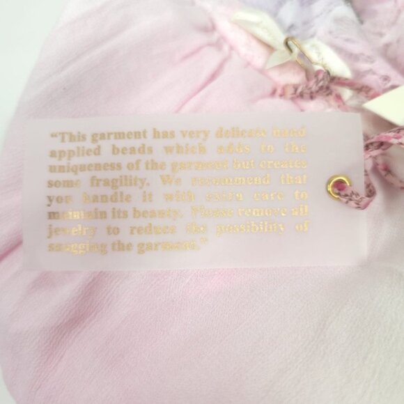 NWT LOVESHACKFANCY‎ KEZIA MINI SKIRT Multi Tie Dye Crystals LS458-992 Size 6 - Picture 14 of 16